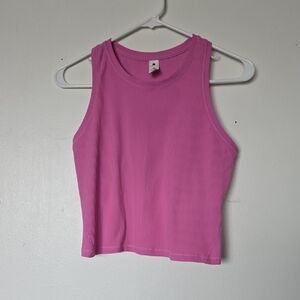 Yogalicious Fuchsia Ribbed Tank Top